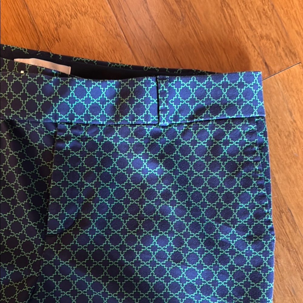 Women’s Banana Republic Blue and green geo Patterned Pants